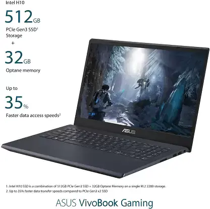 ASUS VivoBook Gaming Core i5 9th Gen 8 GB + 32 GB Optane/512 GB SSD F571GT-AL319T - Master