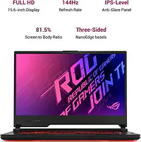 ASUS ROG Strix G15 Intel Core i7 10th Gen 10870H - (16 GB/512 GB SSD/Windows 10 Home/4 GB Graphics/NVIDIA GeForce GTX 1650 Ti/144 Hz/50 W) G512LI-HN279T Gaming Laptop  (15.6 inch, Black Plastic, 2.3 KG) - Master