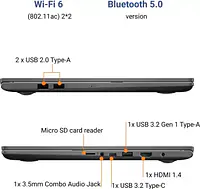 ASUS VivoBook K15 OLED (2022) Intel Core i3 11th Gen 1115G4 - (8 GB/SSD/256 GB SSD/Windows 10 Home) K513EA-L302TS Thin and Light Laptop  (15.6 inch, Indie Black, 1.80 kg, With MS Office) - Master