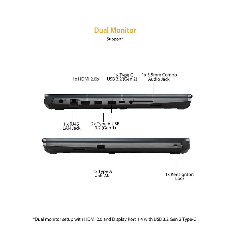 ASUS TUF Gaming F15 i5-10300H 10th Gen 16GB RAM/1TB SSD FX566LU-HN251T - Master