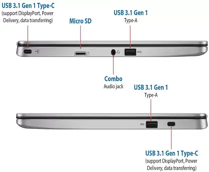ASUS Chromebook Celeron Dual Core - 4 GB/64 GB EMMC Storage - Master