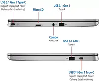 ASUS Chromebook Celeron Dual Core - 4 GB/64 GB EMMC Storage - Master