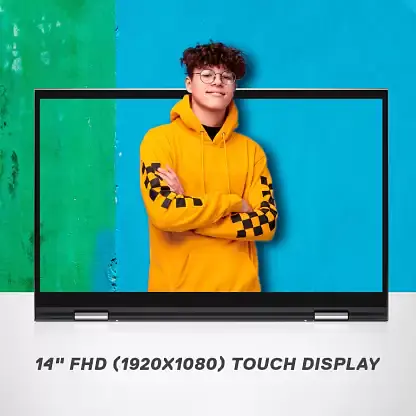 Dell New Inspiron 5410 2In1 Laptop Intel I3-1125G4, 8Gb, 256Gb Ssd, Windows 11 + Mso'21, 14 Inches (35.56 Cms) Touch Fhd 60Hz Display, Platinum Silver Color, Fpr + Backlit Kb (D560725Win9Se), 1.5Kgs - Master