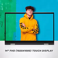 Dell New Inspiron 5410 2In1 Laptop Intel I3-1125G4, 8Gb, 256Gb Ssd, Windows 11 + Mso'21, 14 Inches (35.56 Cms) Touch Fhd 60Hz Display, Platinum Silver Color, Fpr + Backlit Kb (D560725Win9Se), 1.5Kgs - Master