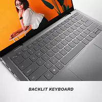 Dell New Inspiron 5410 2In1 Laptop Intel I3-1125G4, 8Gb, 256Gb Ssd, Windows 11 + Mso'21, 14 Inches (35.56 Cms) Touch Fhd 60Hz Display, Platinum Silver Color, Fpr + Backlit Kb (D560725Win9Se), 1.5Kgs - Master