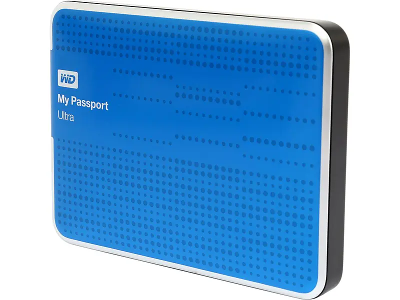 WD 1TB My Passport Ultra Portable Hard Drive USB 3.0 Model WDBZFP0010BBL-NESN Blue used - Master