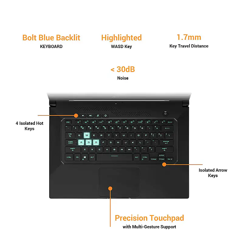 ASUS TUF Dash i5 11th Gen 8GB/512GB SSD FX516PE-HN090TS - Master