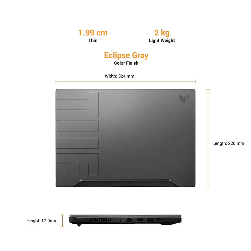 ASUS TUF Dash i5 11th Gen 8GB/512GB SSD FX516PE-HN090TS - Master