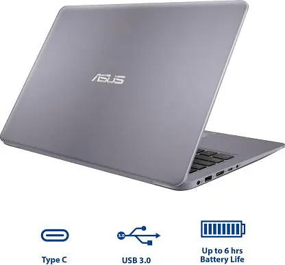 ASUS VivoBook S14 Intel Core i3 8th Gen 8130U - (8 GB/Hybrid/1 TB HDD/256 GB SSD/Windows 10 Home) S410UA-EB796T Laptop  (14 inch, Gold, 1.3 kg)#JustHere - Master