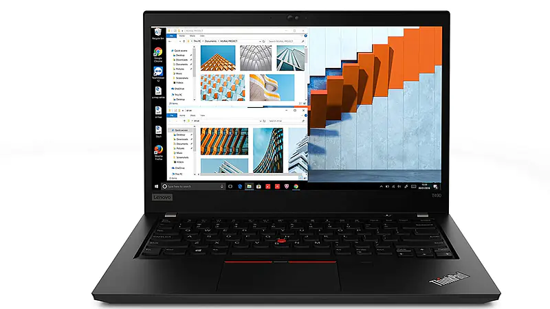 Lenovo ThinkPad T490 Intel Core i5 10th Gen 14-inch Full HD Thin and Light Laptop (8 GB RAM/ 512GB SSD/ Windows 10 Professional/ Black/ 1.55 kg), 20RYS01h00 - Master