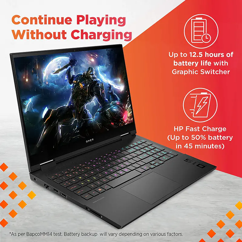 HP Omen 10th Gen Intel Core i7 -10750H/8GB/1TB SSD - Master