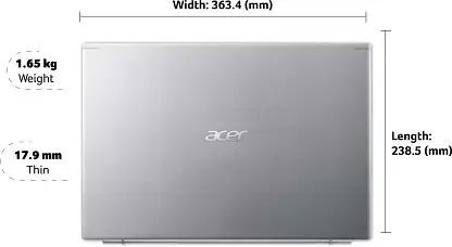 Acer Aspire 5 Core i5 11th Gen - 8 GB/1 TB HDD A515-56 Thin and Light Laptop - Master
