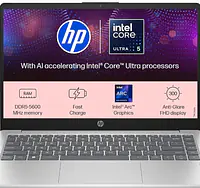 HP 14, Intel Core Ultra 5-125H AI Powered Laptop (16GB RAM, 512GB SSD) - Master