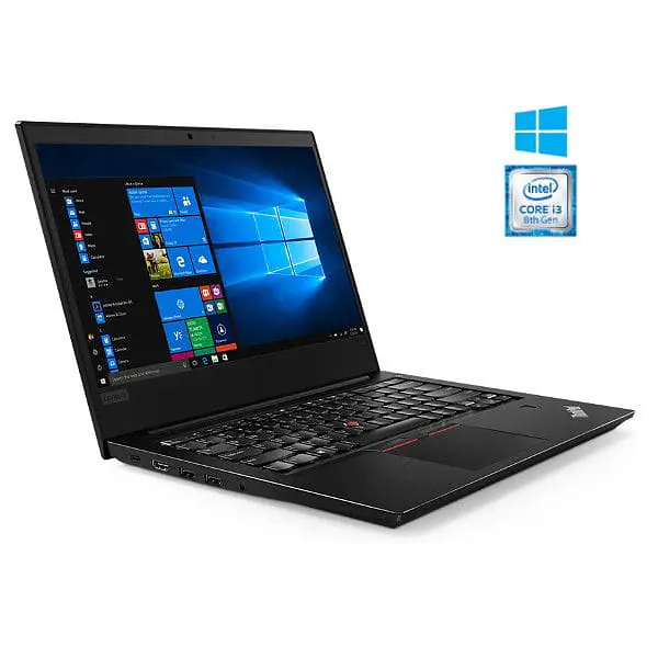 Lenovo ThinkPad E480 Intel Core i3 8th Gen 14-inch Thin and Light Laptop (4GB RAM/ 1TB HDD/DOS/Black/ 1.75 kg), - Master