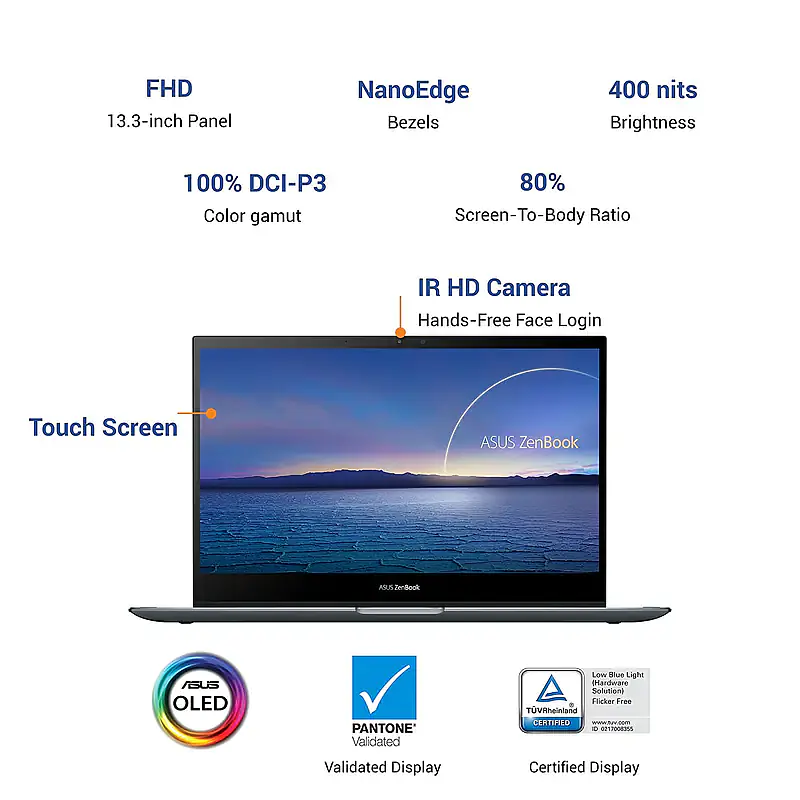 ASUS ZenBook Flip 13 OLED i5 11th Gen, 8GB/512GB SSD UX363EA-HP501TS - Master