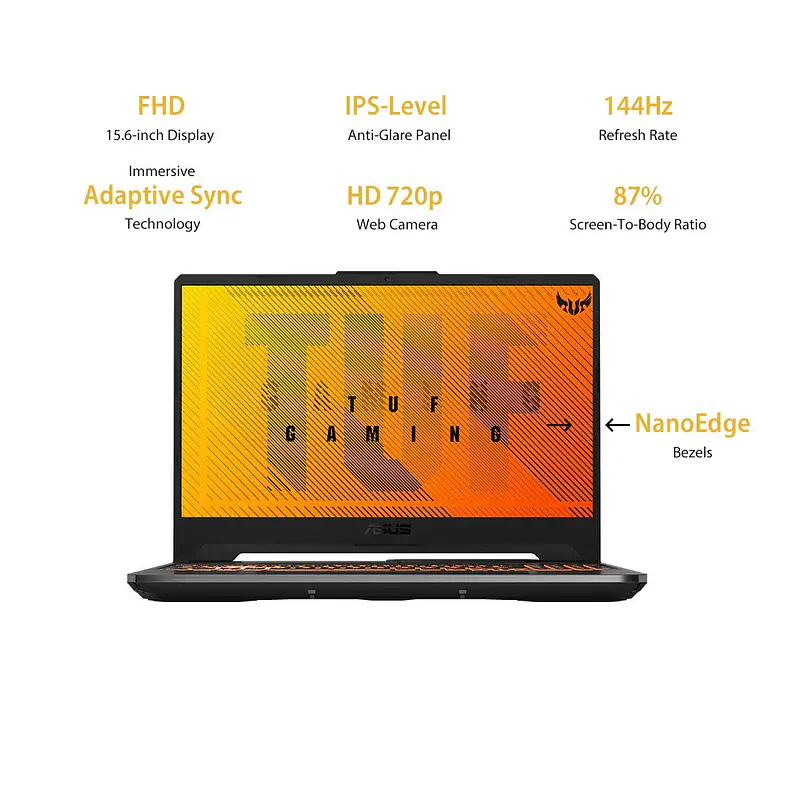ASUS TUF Gaming A15 Laptop 15.6"  8GB RAM/1TB HDD + 256GB NVMe SSD - Master