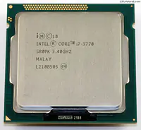 Intel Core i7-3770 Quad Core Desktop Processor CPU 3.4 GHz LGA1155 (3rd Gen) - Master