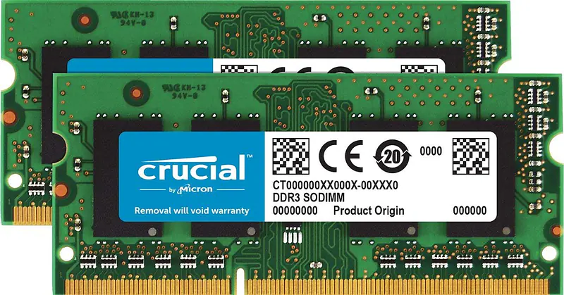 Crucial 8GB kit DDR3 1600 SODIMM - Master