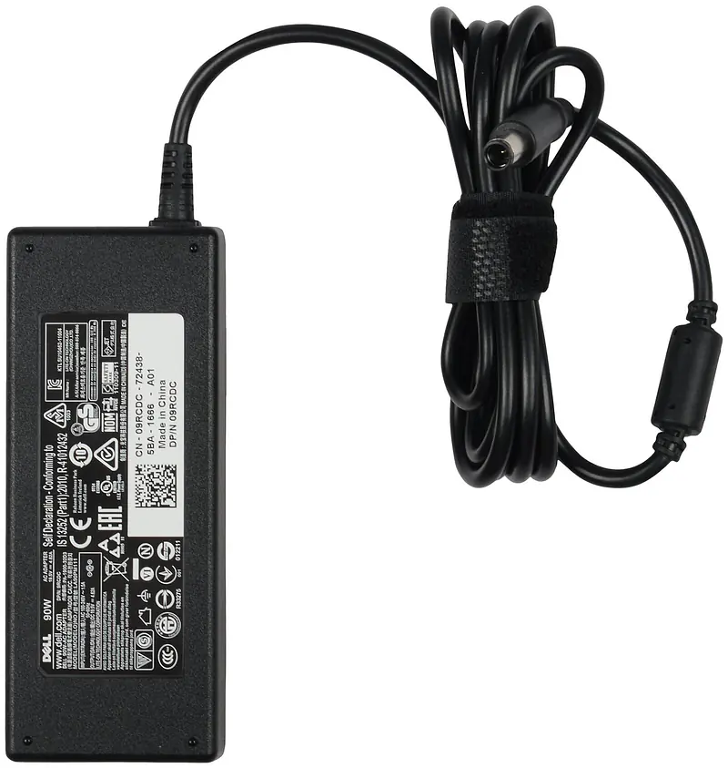 Almost New Dell Power Cable & Dell Genuine Original Laptop Power Adapter Charger 90w 19.5V 4.62A Studio 1536,1537,1555 - Master