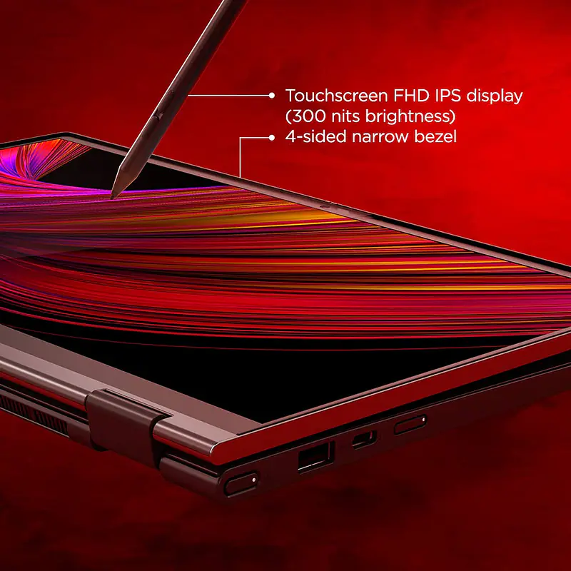 Lenovo Yoga C640 10th Gen Intel Core i5 13.3" (33.78 cms) Full HD IPS 2-in-1 Touchscreen Laptop (8GB/512GB SSD/Windows 10/MS Office 2019/Iron Grey/1.35Kg), 81UE0034IN - Master