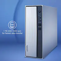 Lenovo IdeaCentre 3 Desktop (10th Gen Intel Core i3-10100/4GB/1TB HDD/Windows 10/Integrated Intel UHD Graphics/WiFi 5/Bluetooth 5.0), Mineral Grey (90NB0091IN) - Master