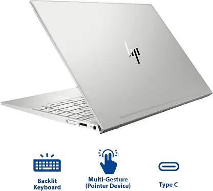 HP Envy 13 Intel Core i3 8th Gen 8130U - (4 GB/SSD/128 GB SSD/Windows 10 Home) 13-ah0042tu Thin and Light Laptop  (13.3 inch, Natural Silver, 1.21 kg) - Master