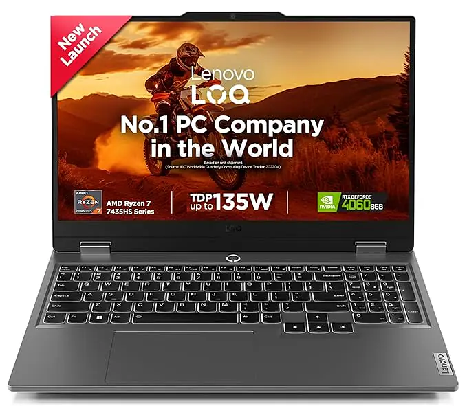 Lenovo LOQ 2024, AMD Ryzen 7 7435HS, NVIDIA RTX 4060-8GB, 24GB RAM, 512GB SSD - Master