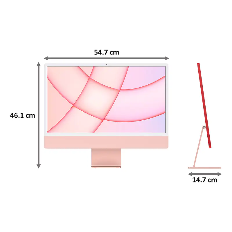 sealed pack new  Apple iMac M3 (8 GB Unified/256 GB SSD/macOS Sonoma/24 Inch Screen/MQRT3HN/A)  (Pink, 461 mm x 547 mm x 147 mm, 4.48 kg) - Master