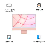 sealed pack new  Apple iMac M3 (8 GB Unified/256 GB SSD/macOS Sonoma/24 Inch Screen/MQRT3HN/A)  (Pink, 461 mm x 547 mm x 147 mm, 4.48 kg) - Master