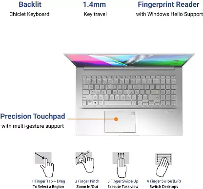 ASUS VivoBook K15 OLED (2021) Core i5 11th Gen - 16 GB/1 TB HDD/256 GB SSD - Master