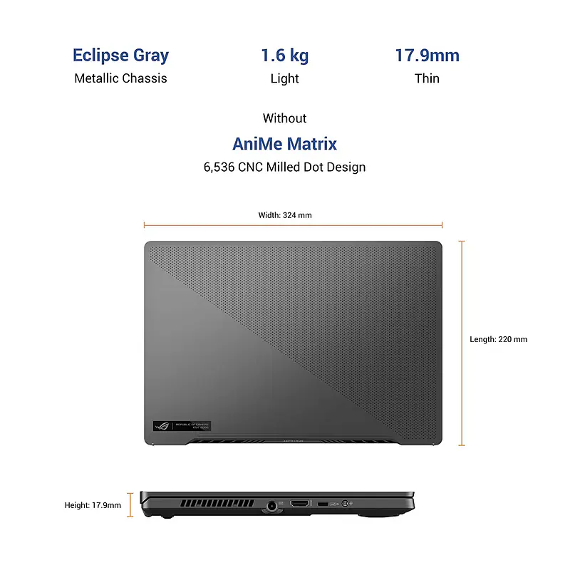 ASUS ROG Zephyrus G14 8GB Ram 512GB SSD GA401II-HE020TS - Master