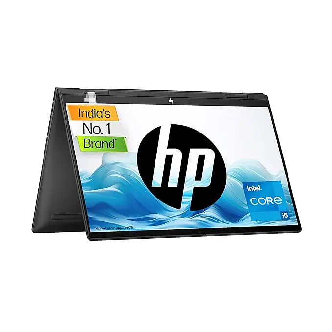 HP Envy x360, 13th Gen Intel Core i7-1355U, 15.6-inch (39.6 cm), FHD, 16GB LPDDR5, 512GB SSD, Intel Iris Xe Graphics, 5MP IR Camera w/Privacy Shutter (Win 11, MSO 2021, Black, 1.77 kg), fe0030TU USED - Master