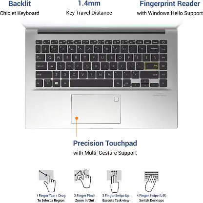 ASUS VivoBook Ultra S14 Core i5 11th Gen - 8 GB + 32 GB Optane/512 GB SSD - Master