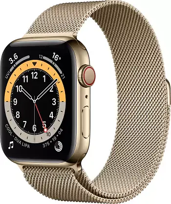 New Apple Watch Series 6 GPS + Cellular, 44mm) - Gold & Silver - Master