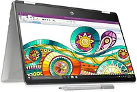 HP Pavilion x360 Intel Core i3 8th Gen 8130U - (4 GB/Hybrid/1 TB HDD/8 GB SSD/Windows 10 Home) 14-cd0077TU 2 in 1 Laptop  (14 inch, Natural Silver, 1.68 kg, With MS Office) - Master