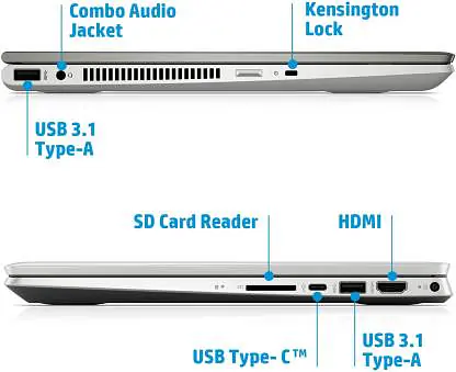 HP Pavilion x360 Intel Core i3 8th Gen 8130U - (4 GB/Hybrid/1 TB HDD/8 GB SSD/Windows 10 Home) 14-cd0077TU 2 in 1 Laptop  (14 inch, Natural Silver, 1.68 kg, With MS Office) - Master