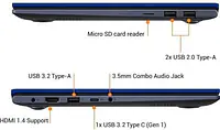 ASUS VivoBook Ultra 14 (2022) Core i3 11th Gen - (8 GB/512 GB SSD/Windows 11 Home) X413EA-EB322WS Thin and Light Laptop (14 inch, Bespoke Black, 1.40 kg, with MS Office) - Master