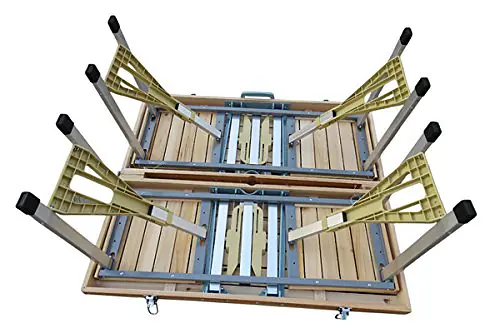 Amaze Folding Aluminium Outdoor Table With Wooden Top (Bare Table) - Master