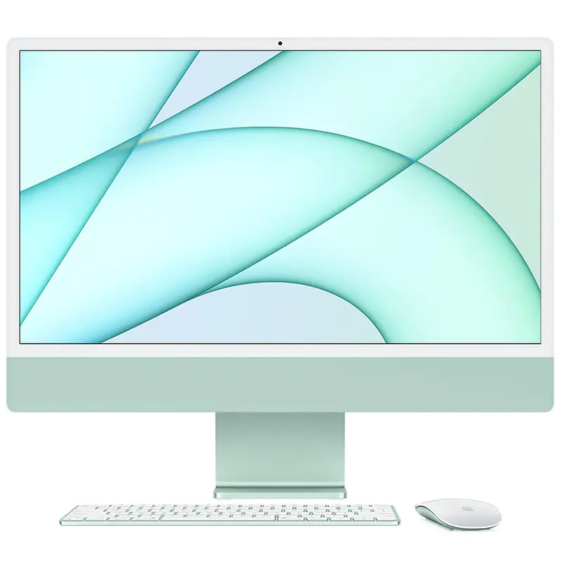Apple 24-inch iMac MGPJ3HN/A with Retina 4.5K, M1 chip with 8â€‘core CPU and 8â€‘core GPU, 512GB Green - Master