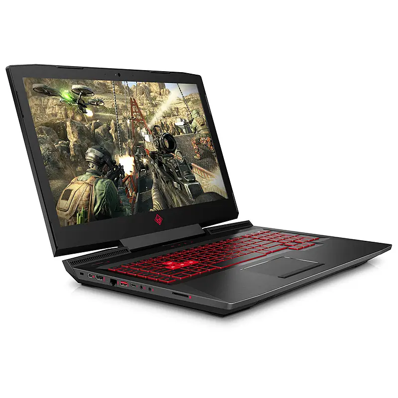HP Omen 17.3-inch Gaming Laptop (7th Gen Intel i7 Processor/16GB DDR4 (2x8GB)/1TB HDD+256GB SSD/Windows 10/NVIDIA GTX 1070 8GB Graphics), Shadow Black - Master