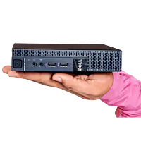 Dell Optiplex 3020 Intel Core i3 4th gen Mini Business PC (8 GB RAM, 256 GB SSD, HD Graphics, Windows 10 Pro, MS Office, USB, Ethernet, VGA, Black) - Master