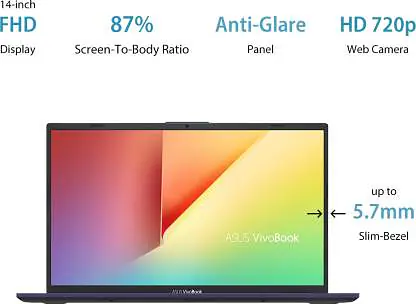 ASUS VivoBook 14 Intel Core i5 10th Gen 10210U - (8 GB/1 TB HDD/256 GB SSD/Windows 10 Home) X412FA-EK511T Thin and Light Laptop  (14 inch, Transparent Silver, 1.50 kg) - Master