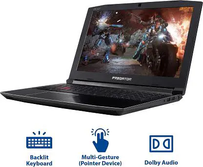 Acer Predator Helios 300 Core i7 8th Gen - (8 GB/1 TB HDD/128 GB SSD/Windows 10 Home (UNBOX)) - Master