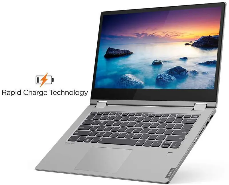 Lenovo Ideapad C340 Intel Core I3 8th Gen 14-inch FHD 2-in-1 Touchscreen Laptop (4GB RAM/ 256 GB SSD/Windows 10 / Office Home and Student 2019/1.65 Kg/Platinum), 81N400CXIN - Master