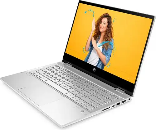 HP Pavilion x360 Intel Core i3 11th Gen 1115G4 - (8 GB/SSD/256 GB SSD/Windows 10 Home) 14-dw1036TU 2 in 1 Laptop  (14 inch, Natural Silver, 1.61 kg, With MS Office) - Master
