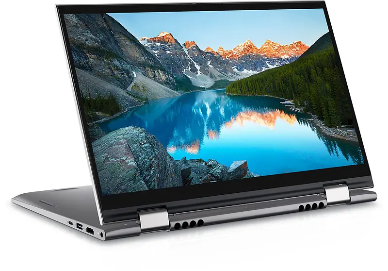 Dell 14 (2021) Intel i3-1125G4 14 inches FHD Display 2 in 1 Touch Screen Laptop (8Gb RAM, 256Gb SSD, Windows 10 + MSO, Backlit KB + FPR, Silver Color (Inspiron 5410, D560563WIN9S), 1.5Kg) - Master