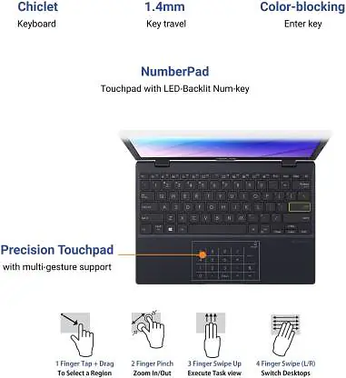 ASUS EeeBook 12 Celeron Dual Core 4th Gen - 4 GB/64 GB E210MA-GJ012T - Master