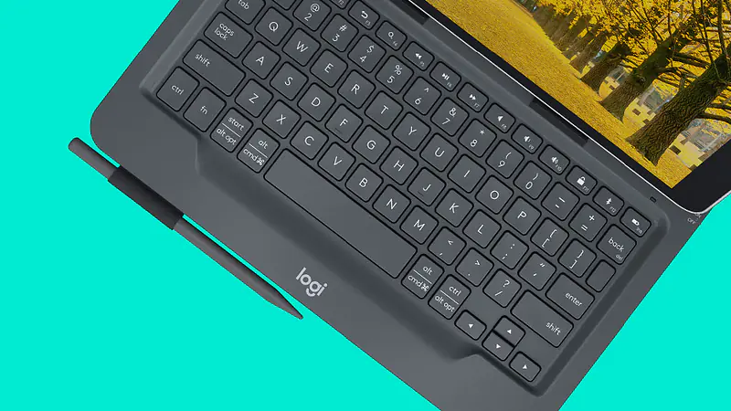 Logitech Slim Folio Case with Bluetooth Keyboard for Tablets - Master