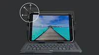 Logitech Slim Folio Case with Bluetooth Keyboard for Tablets - Master