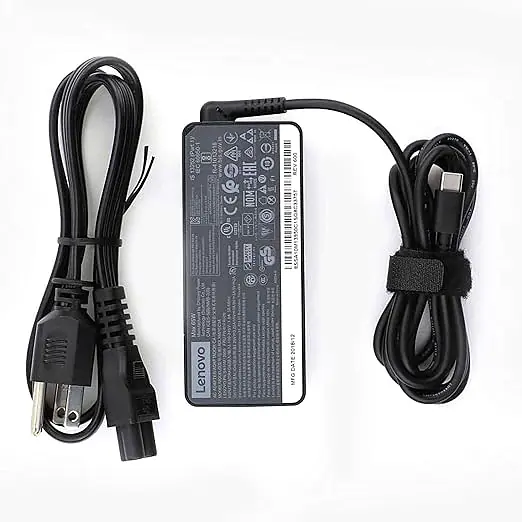 Lenovo 65W 20V USB Type-C AC Universal Adapter Charger/ Laptop Charger | Black - Master